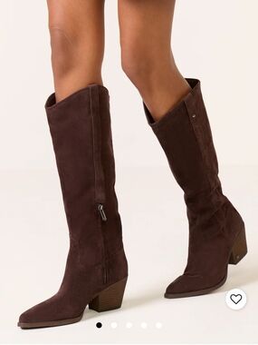 Sam Edelman Women's Dark Burgundy Suede Over-the-Knee Boots